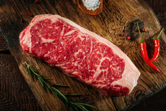 7 oz - 100% Grass-Fed Striploin Steak (New York Strip) | Certified Halal